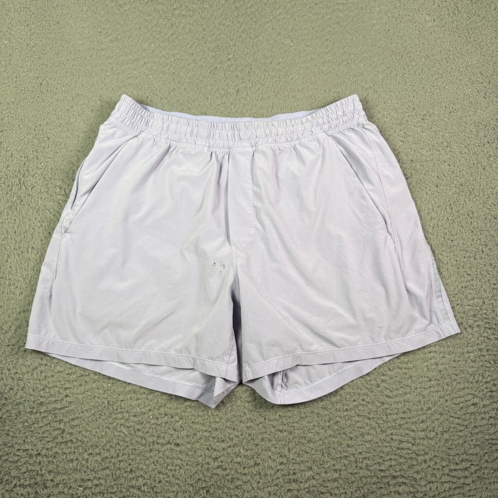 Lululemon Pace Breaker Shorts Lined 5" Mens XL Purple Solid Drawstring M7B83S